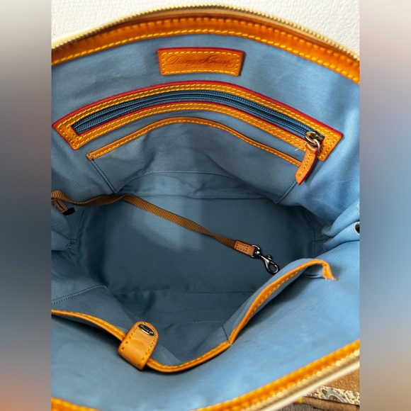 Dooney & Bourke White Patent Leather Satchel w/Shoulder Strap - Picture 8 of 13